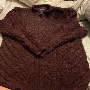 Heavy oversized Lands End sweater! Warm!